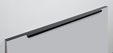 Ray торцевая мебельная ручка для фасадов 600 мм черный матовый