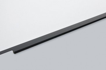 Ray торцевая мебельная ручка для фасадов 700 мм черный матовый