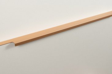 Ray торцевая мебельная ручка для фасадов 600 мм сатиновое золото