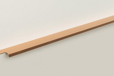 Ray торцевая мебельная ручка для фасадов 700 мм сатиновое золото