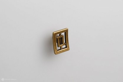 Oriente мебельная ручка-кнопка бронза