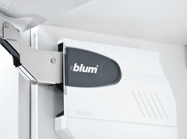 AVENTOS HK, заглушка малая овальная с лого, серая, лев.