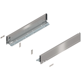 LEGRABOX царга, высота M (90,5 мм), НД=500 мм, левая, нержавеющая сталь