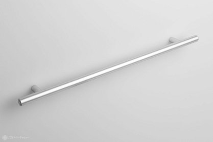 RR002 мебельная ручка-релинг 256 мм сатиновый хром