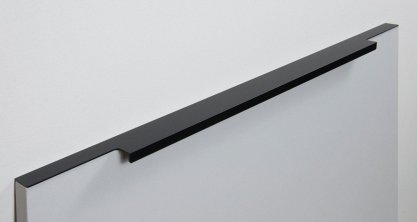 Ray торцевая мебельная ручка для фасадов 500 мм черный матовый
