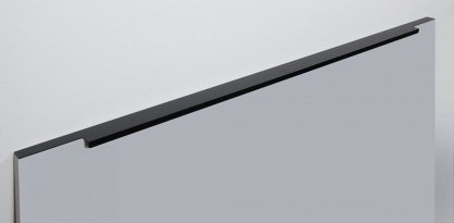 Ray торцевая мебельная ручка для фасадов 800 мм черный матовый