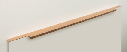 Ray торцевая мебельная ручка для фасадов 700 мм сатиновое золото