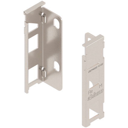 LEGRABOX держатель задней стенки из ДСП, высота 102 мм, комплект, нерж.