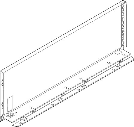 Царга LEGRABOX pure, высота C (177 мм), НД=400 мм, левая, белый-шелк