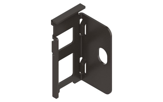 LEGRABOX держатель задней стенки из ДСП, высота 78 мм, левый, гавана коричневый