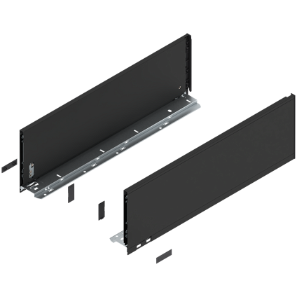 Комплект царг LEGRABOX pure, высота C (177,0 мм), НД=550 мм, терра-черный