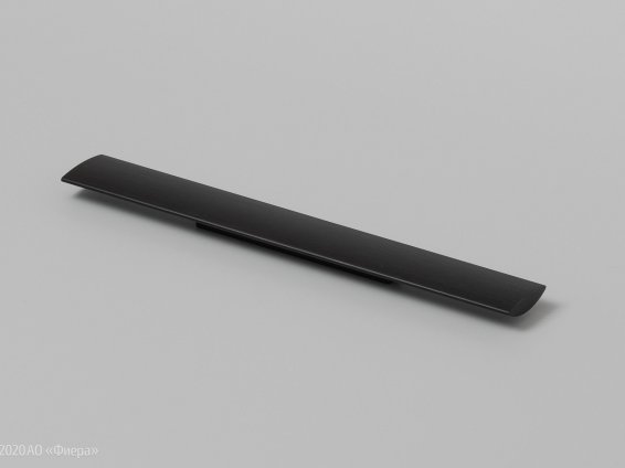 618 вертикальная мебельная ручка-профиль 320 мм черная матовая