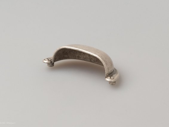 WMN5031 мебельная ручка-раковина 64 мм состаренное серебро