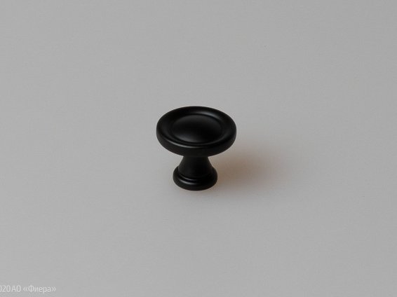 WPO841 мебельная ручка-кнопка диаметр 25 мм черный матовый