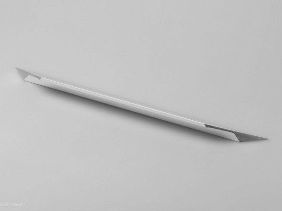 3662 мебельная ручка-профиль 224 мм анодированный алюминий глянцевый