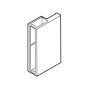 TANDEMBOX antaro, задний держатель стеклянной вставки д/высоты С (196мм), бел., прав.
