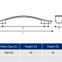 12953 мебельная ручка-скоба 160-192 мм свинцово-серая