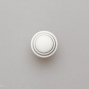 FB060 мебельная ручка-кнопка серебро прованс с белой матовой патиной