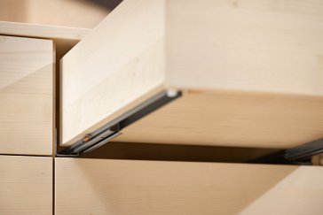 Направляющие TANDEM с TIP-ON, 30 кг, 550 мм, полного выдвижения для боковин 11-16 мм, комплект