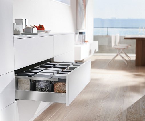 Ящик TANDEMBOX antaro (высота D 224, глубина 400 мм), крепление INSERTA, нержавеющая сталь