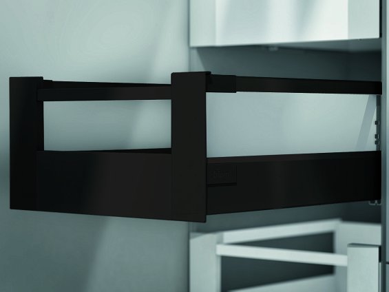 Внутренний ящик TANDEMBOX antaro с TIP-ON BLUMOTION (высота D 224, глубина 350 мм, вес ящика от 10 до 30 кг), черный